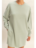 HFDZ25E114 - LONG SLEEVE SHIFT DRESS