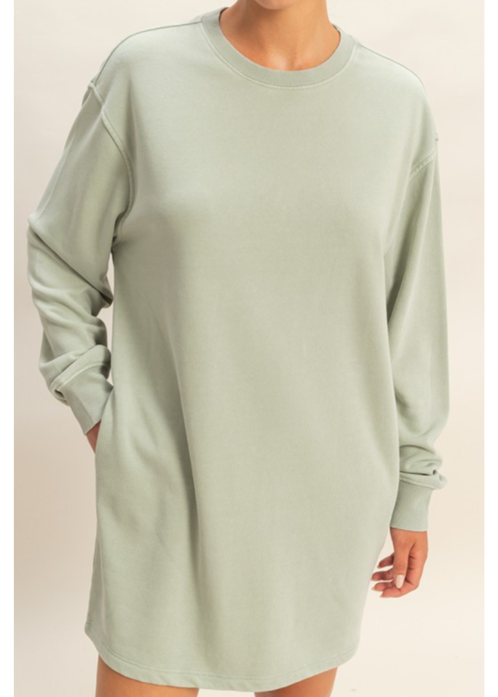 HFDZ25E114 - LONG SLEEVE SHIFT DRESS