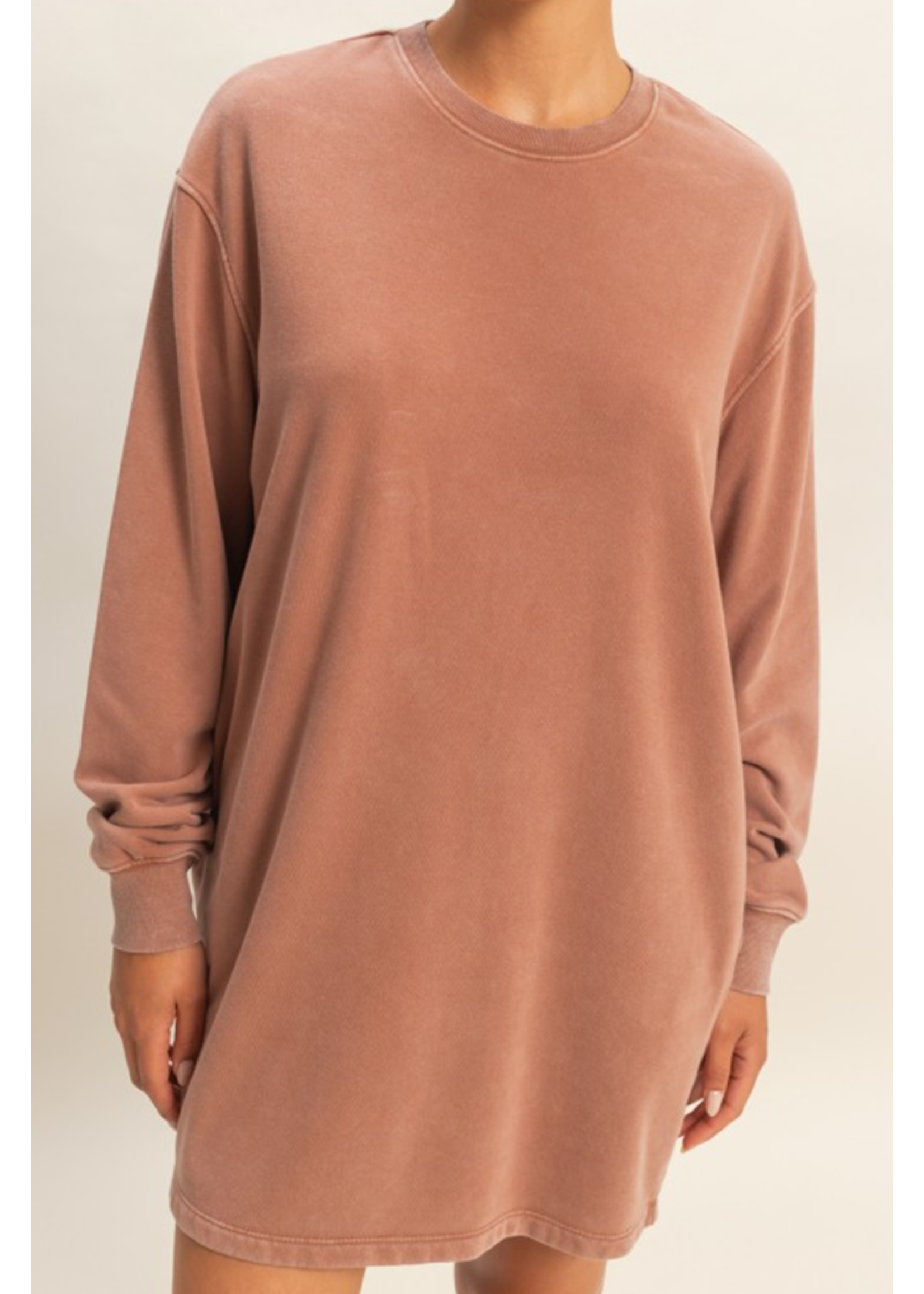 HFDZ25E114 - LONG SLEEVE SHIFT DRESS