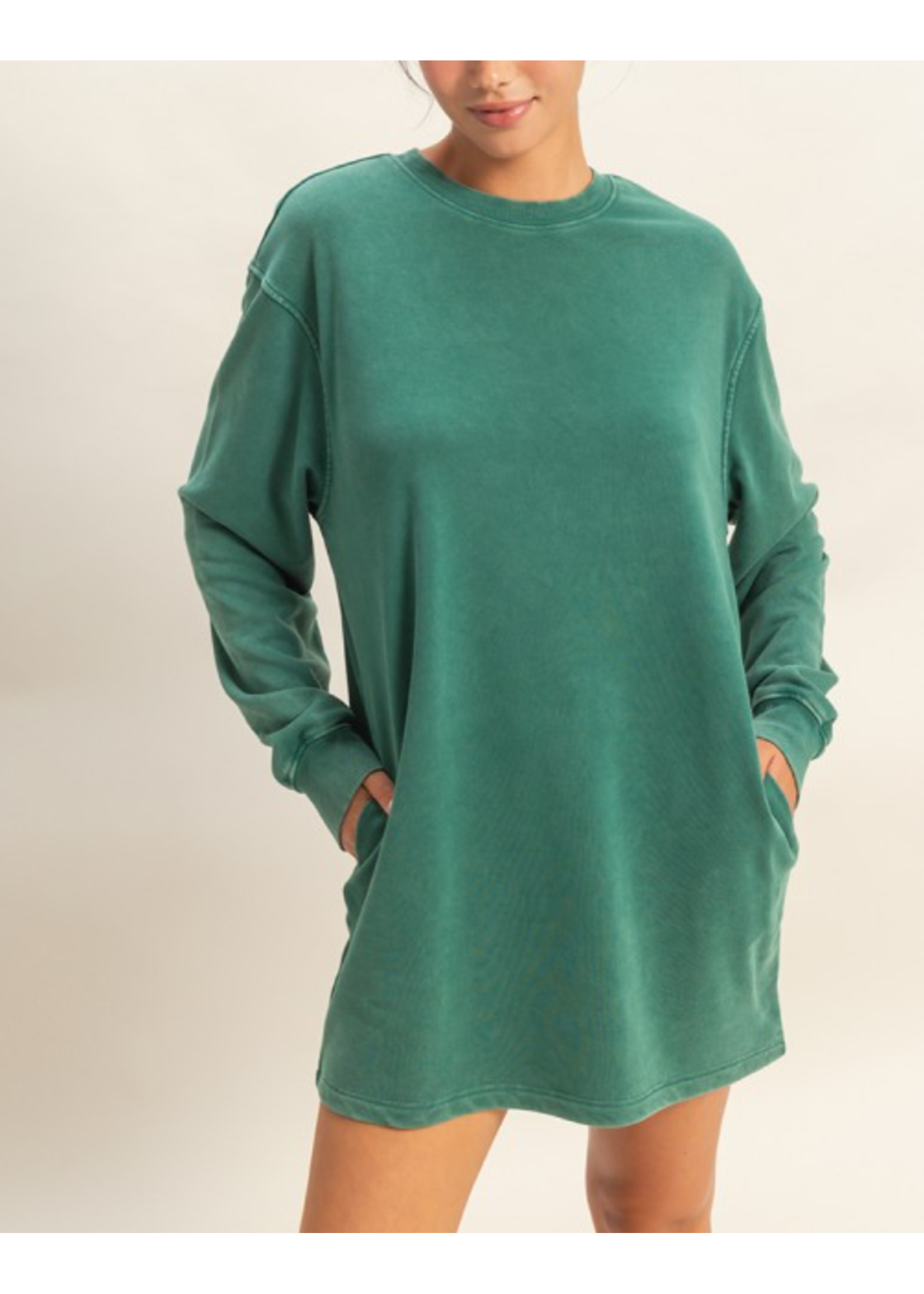 HFDZ25E114 - LONG SLEEVE SHIFT DRESS