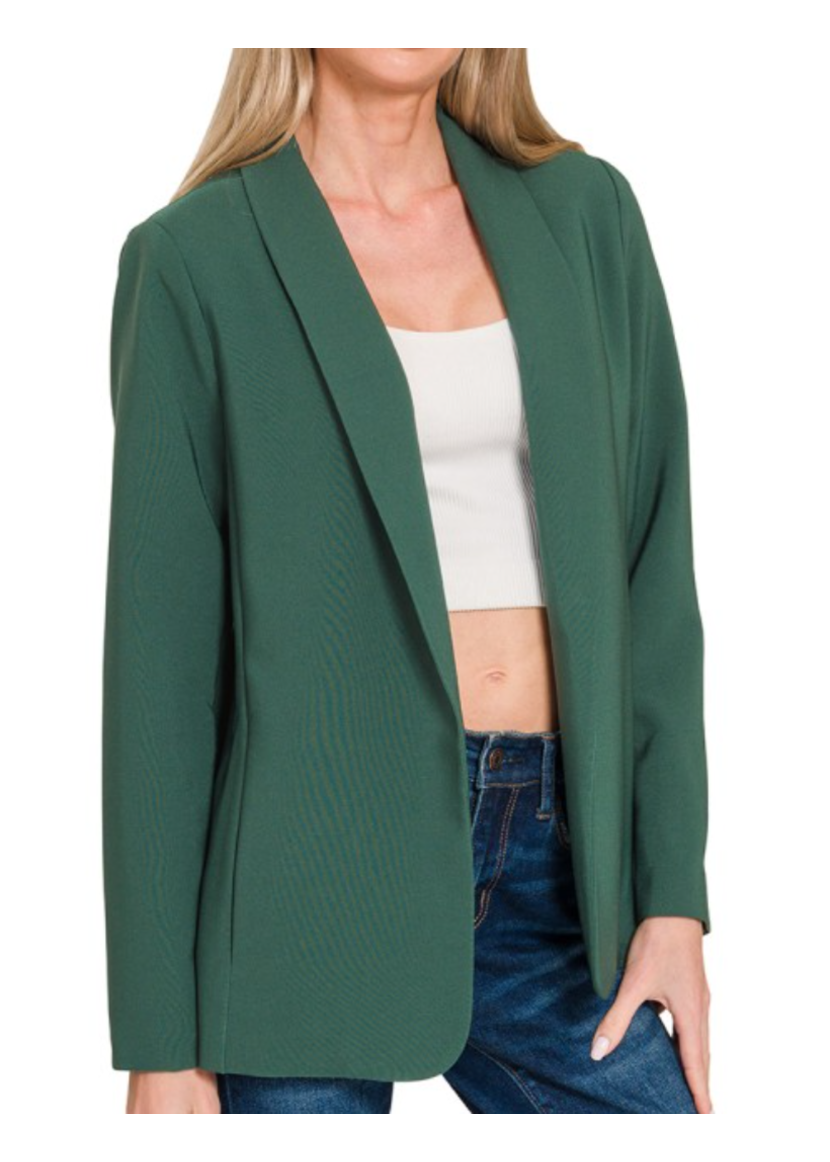 ZNQJ1217D4 - LONG SLEEVE BLAZER W LINING