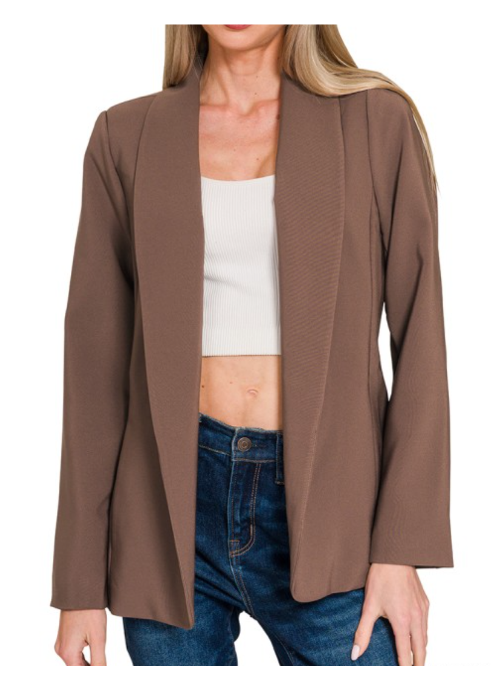 ZNQJ1217D4 - LONG SLEEVE BLAZER W LINING