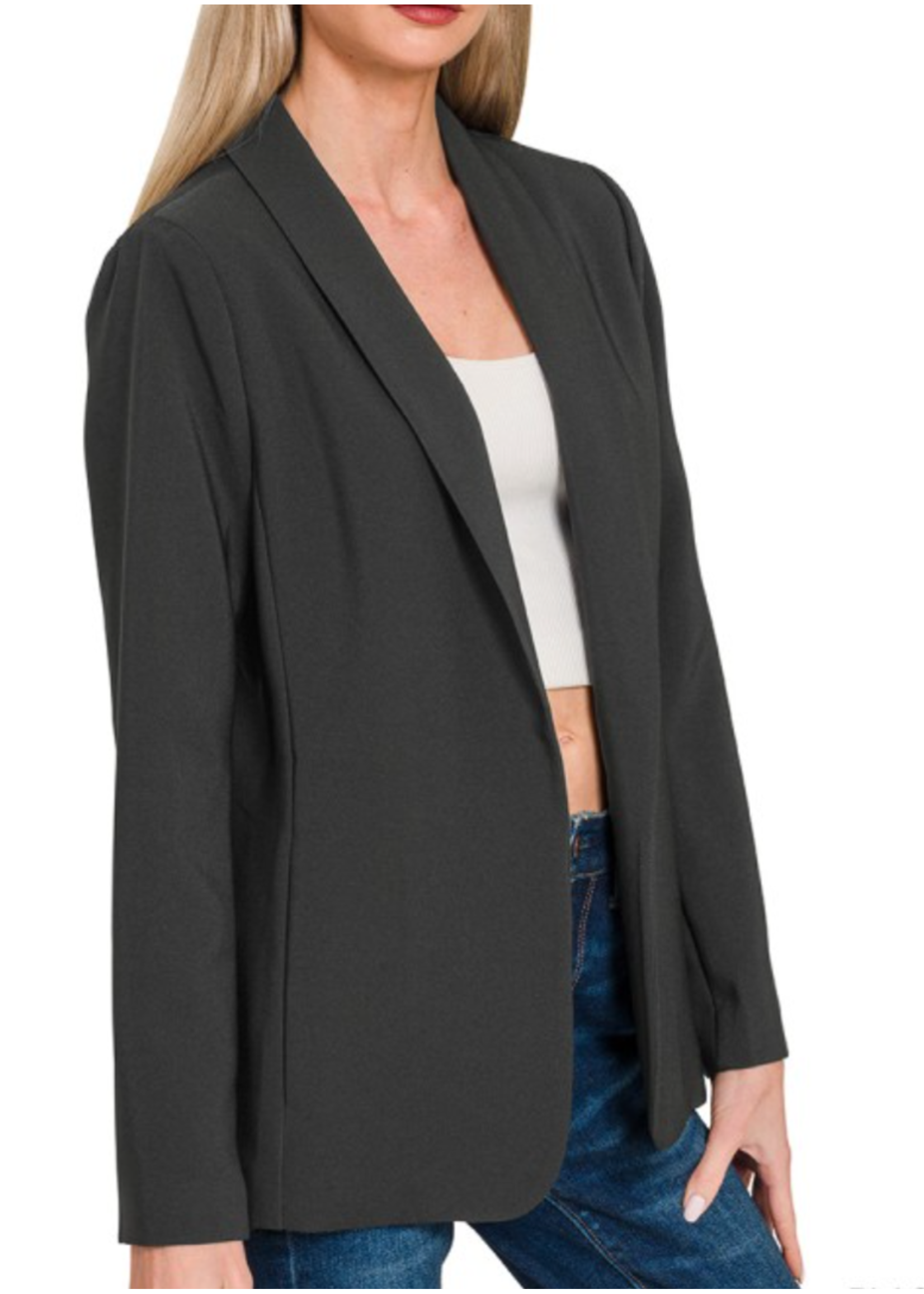 ZNQJ1217D4 - LONG SLEEVE BLAZER W LINING