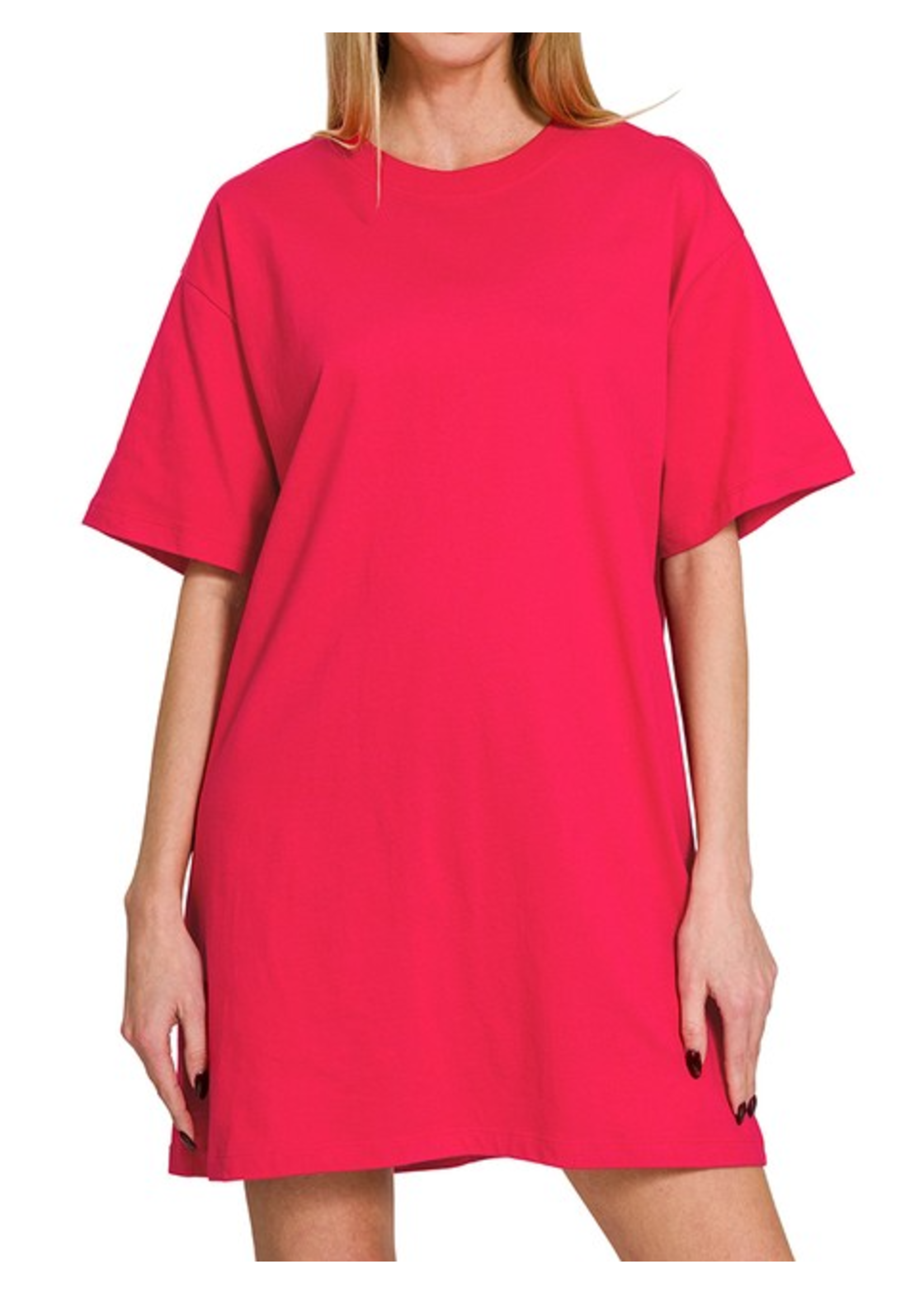 ZN3449Y - Round-Neck T-shirts Dress