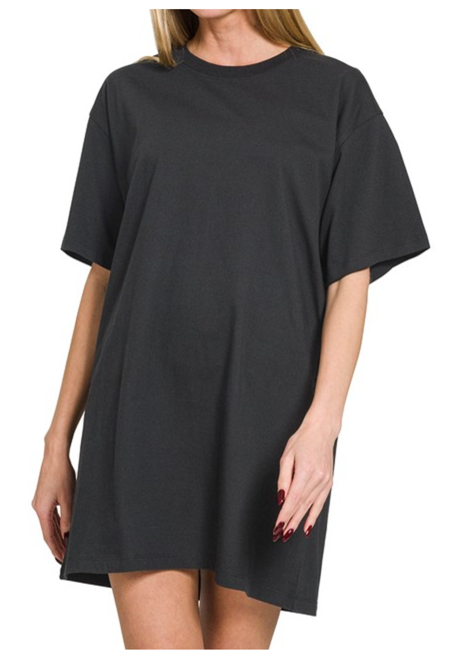 ZN3449Y - Round-Neck T-shirts Dress