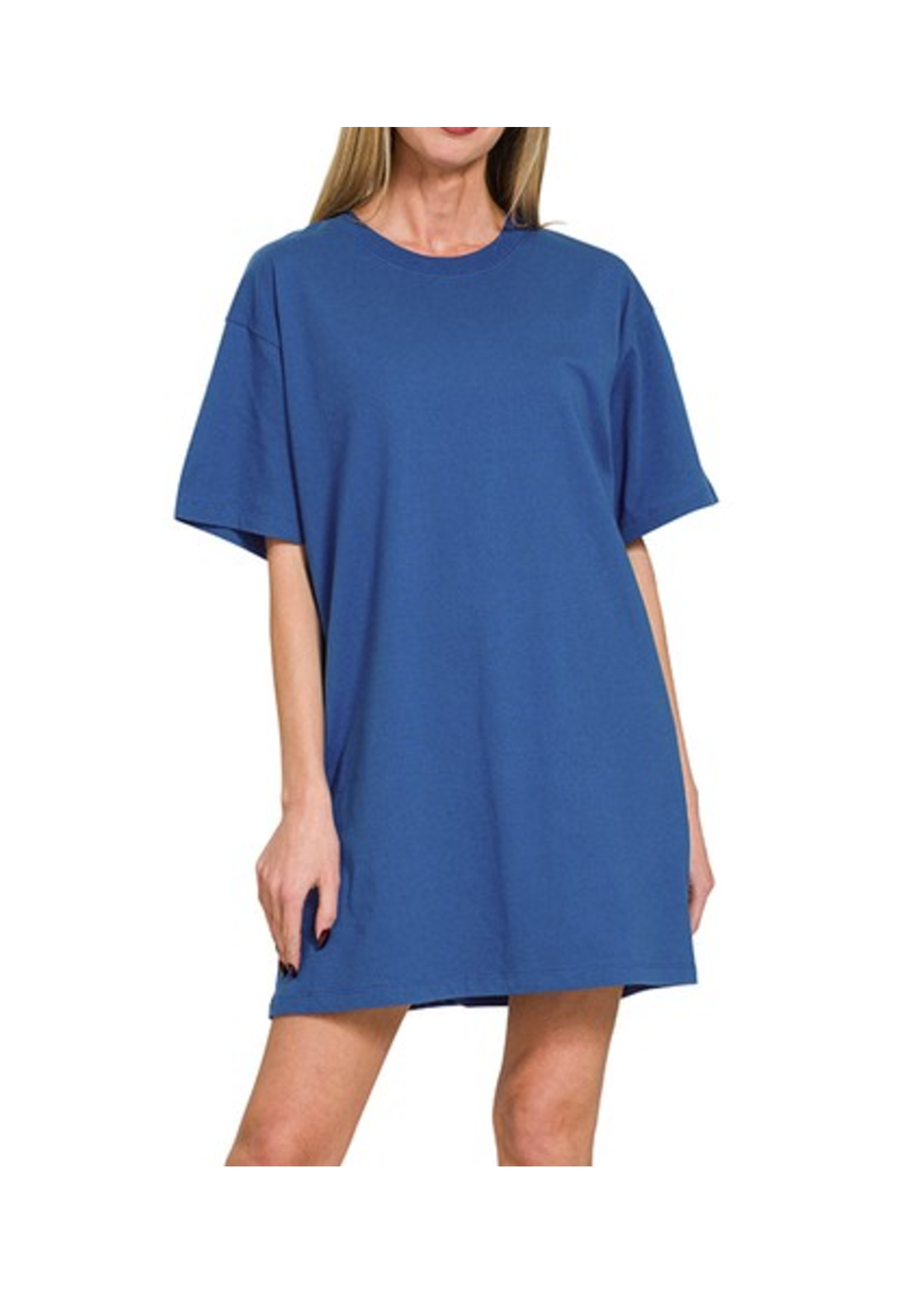 ZN3449Y - Round-Neck T-shirts Dress