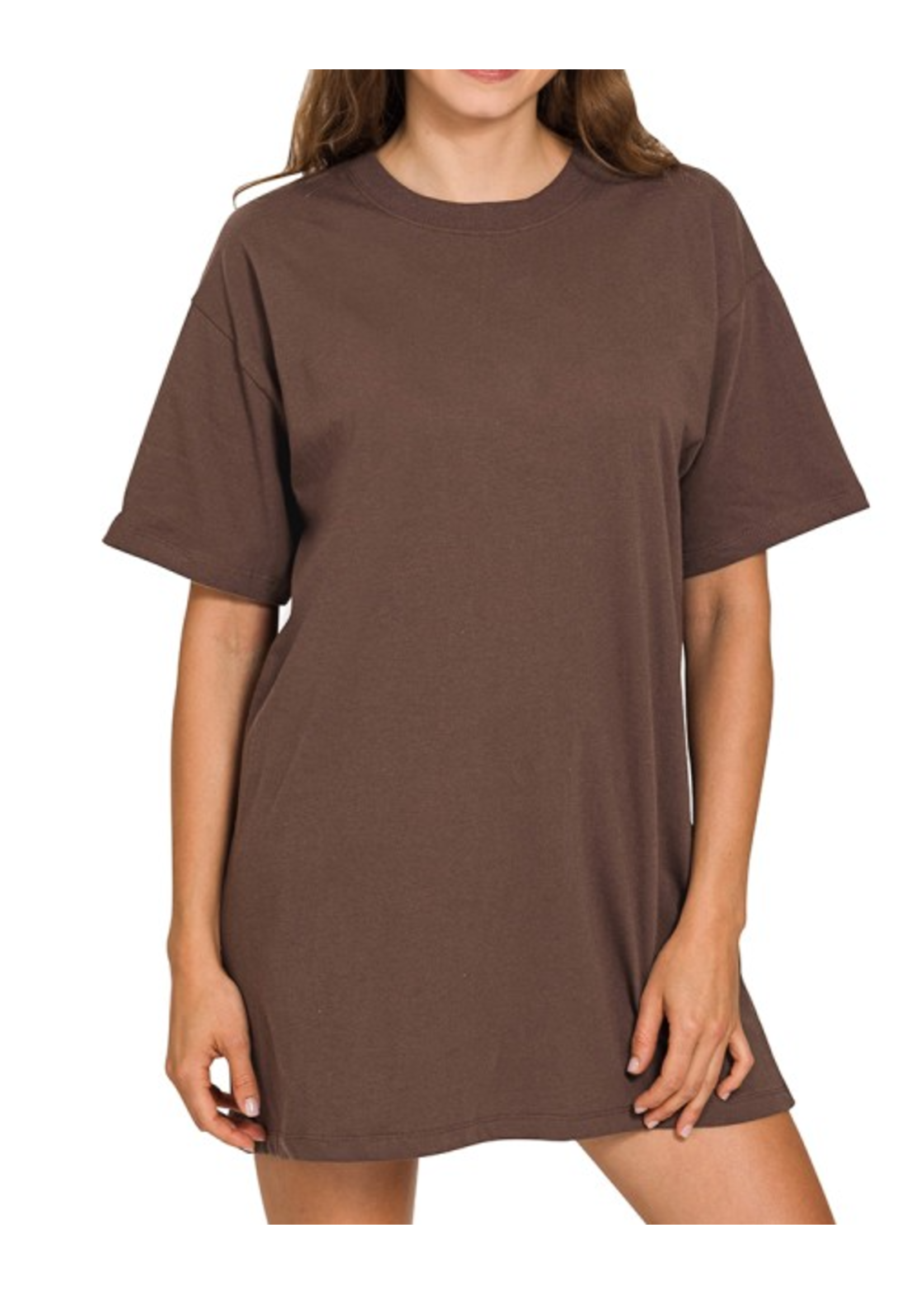 ZN3449Y - Round-Neck T-shirts Dress