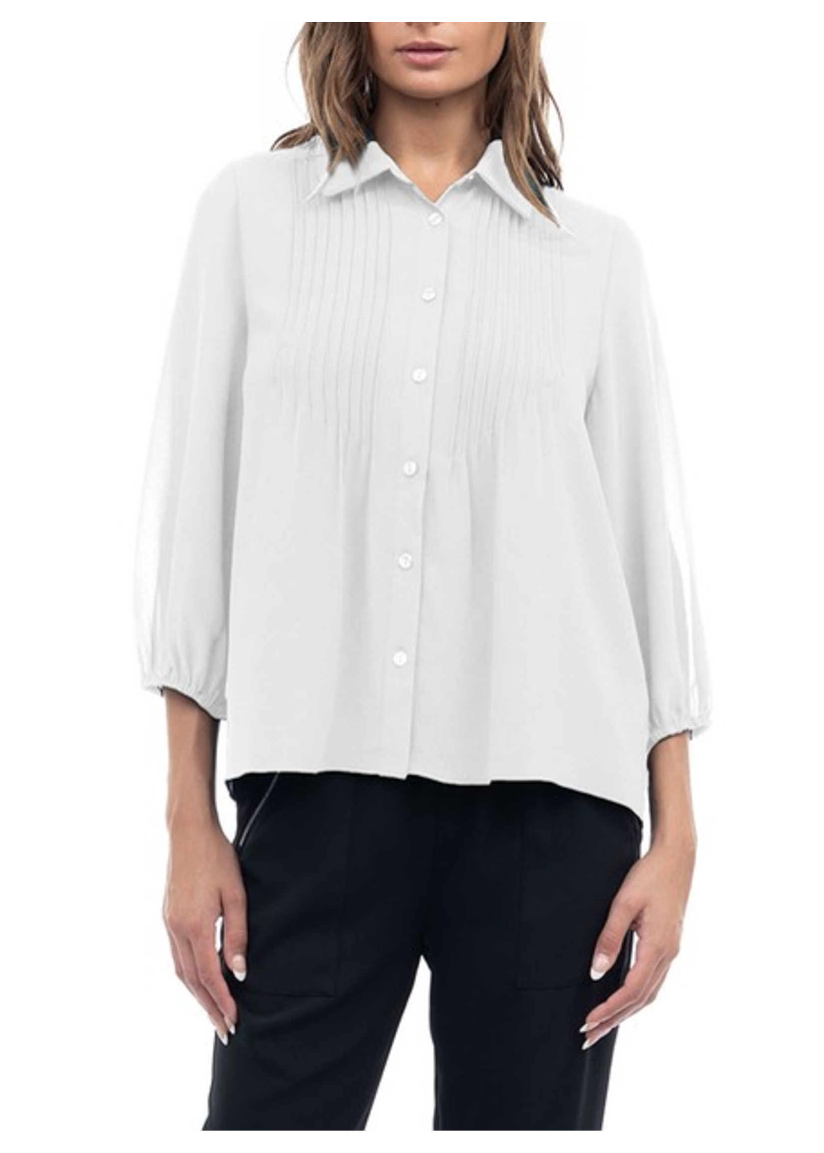 NZGB118990 -  Lightweight Pintucked Blouse