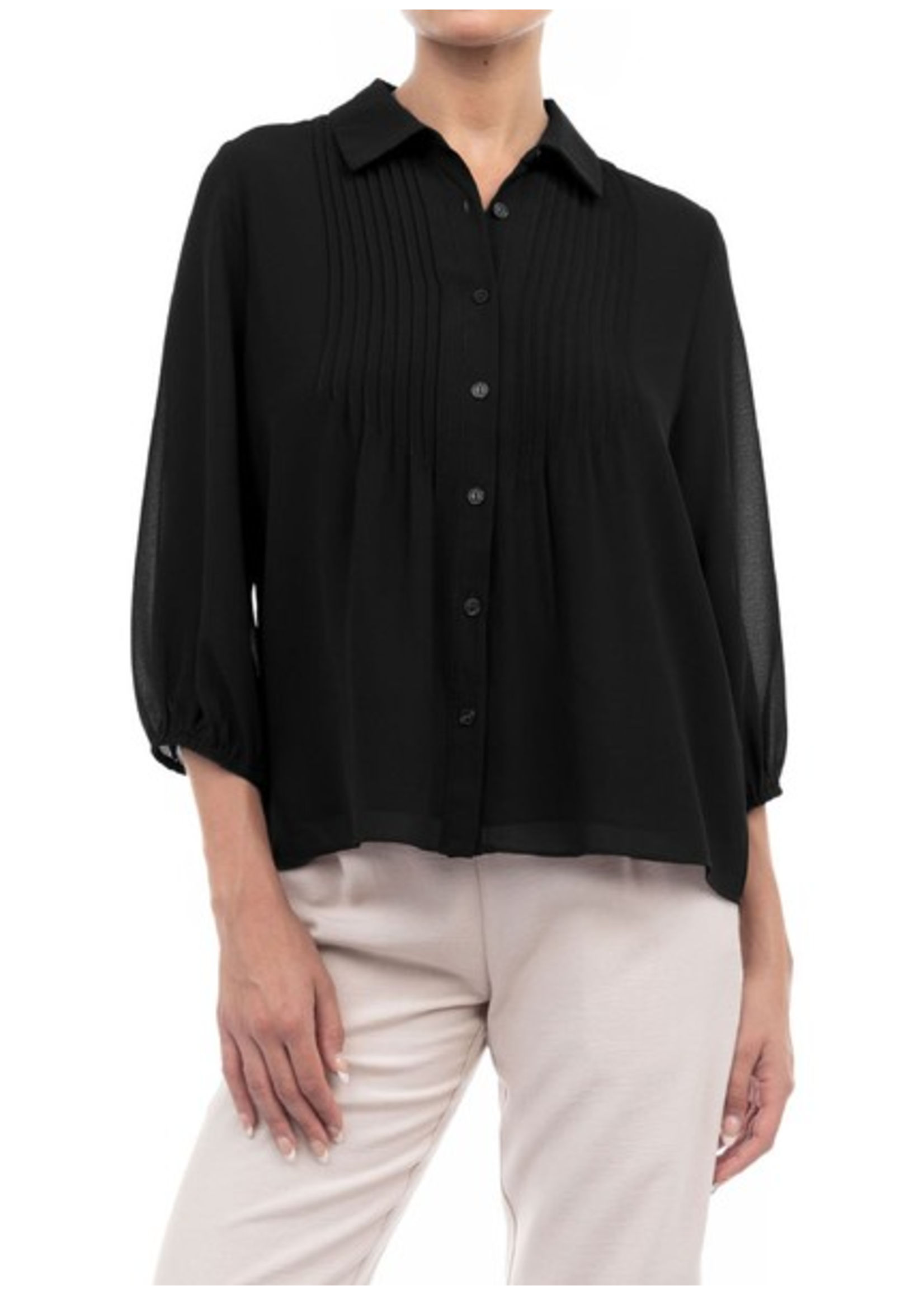 NZGB118990 -  Lightweight Pintucked Blouse