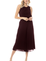 NZHR116214 - Pleated Wide Leg Jumpsuit