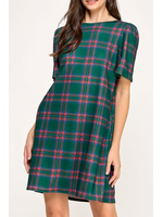 MCD40737P - Plaid Holiday  Dress