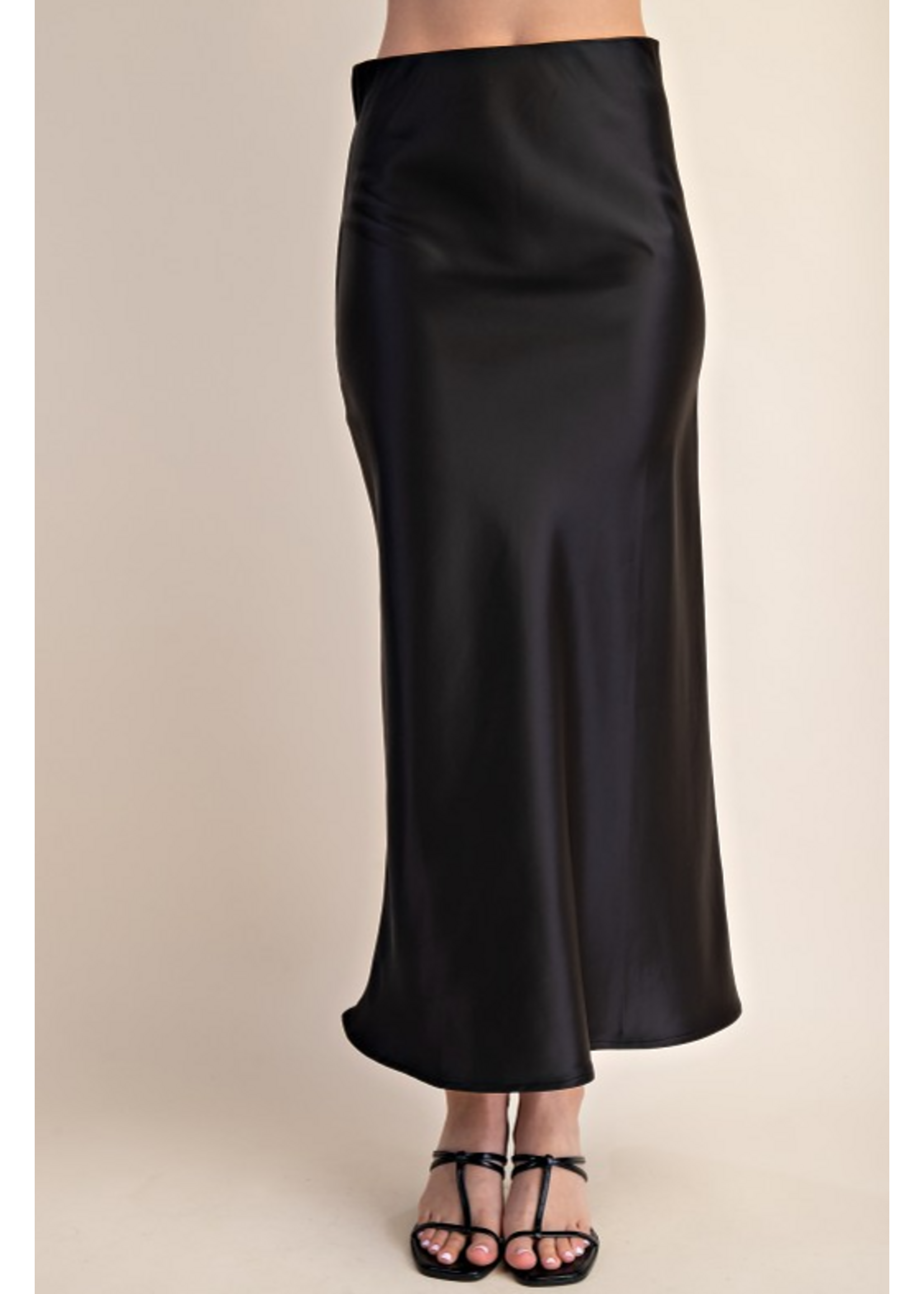 GMGS8384 - Satin Skirt w Elastic Waist
