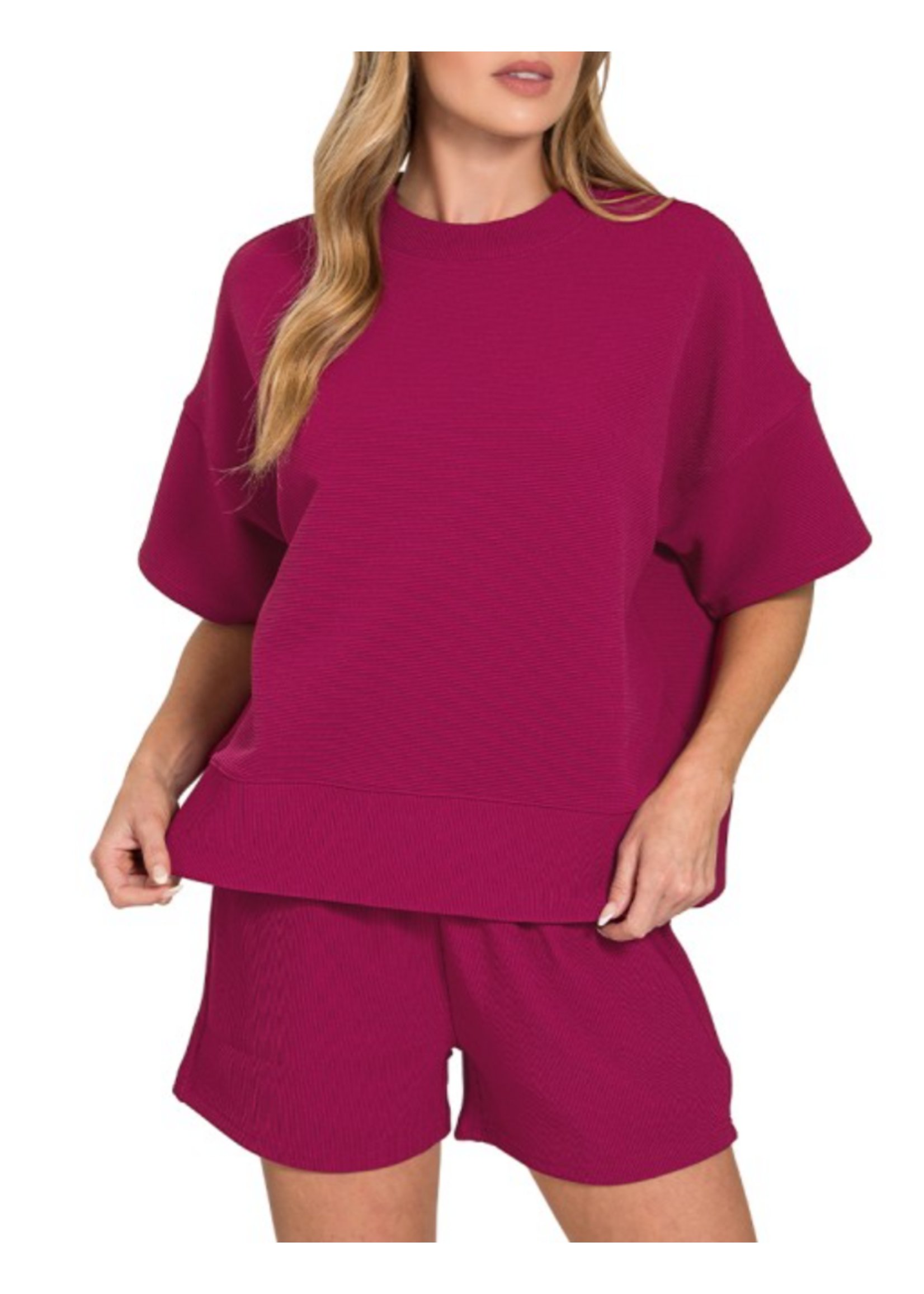 ZNHRTP2526Y - RELAXED 2-PIECE SHORTS SET