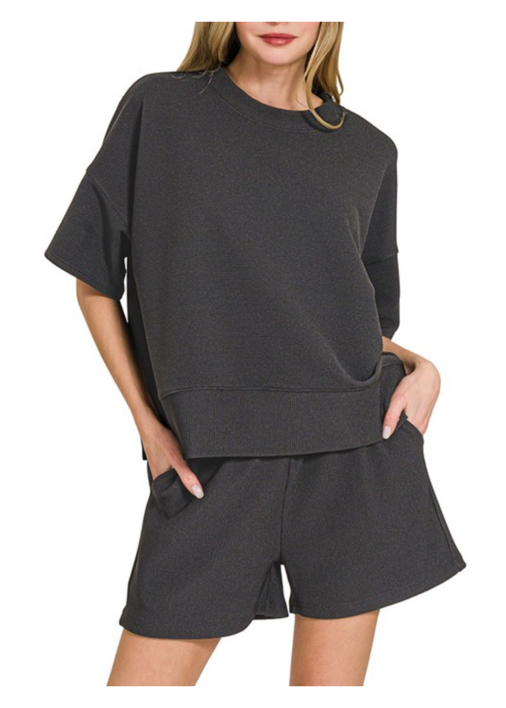 ZNHRTP2526Y - RELAXED 2-PIECE SHORTS SET