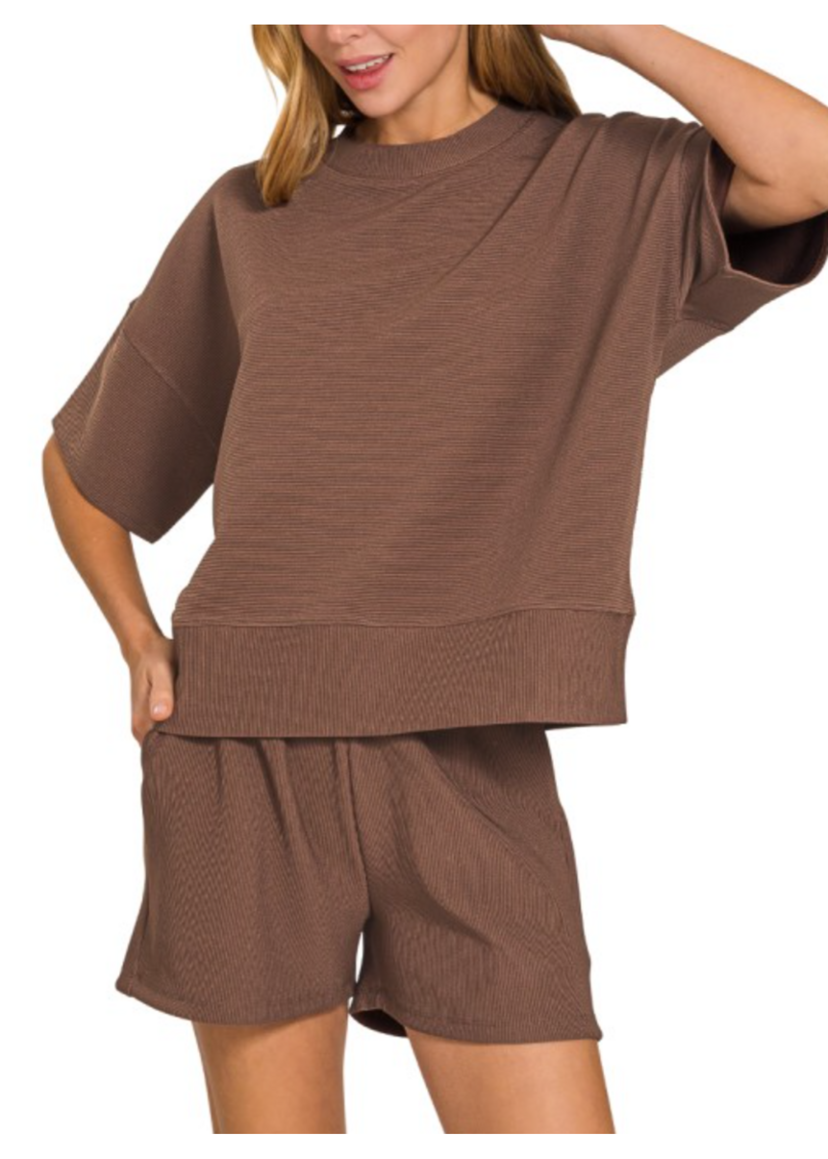 ZNHRTP2526Y - RELAXED 2-PIECE SHORTS SET