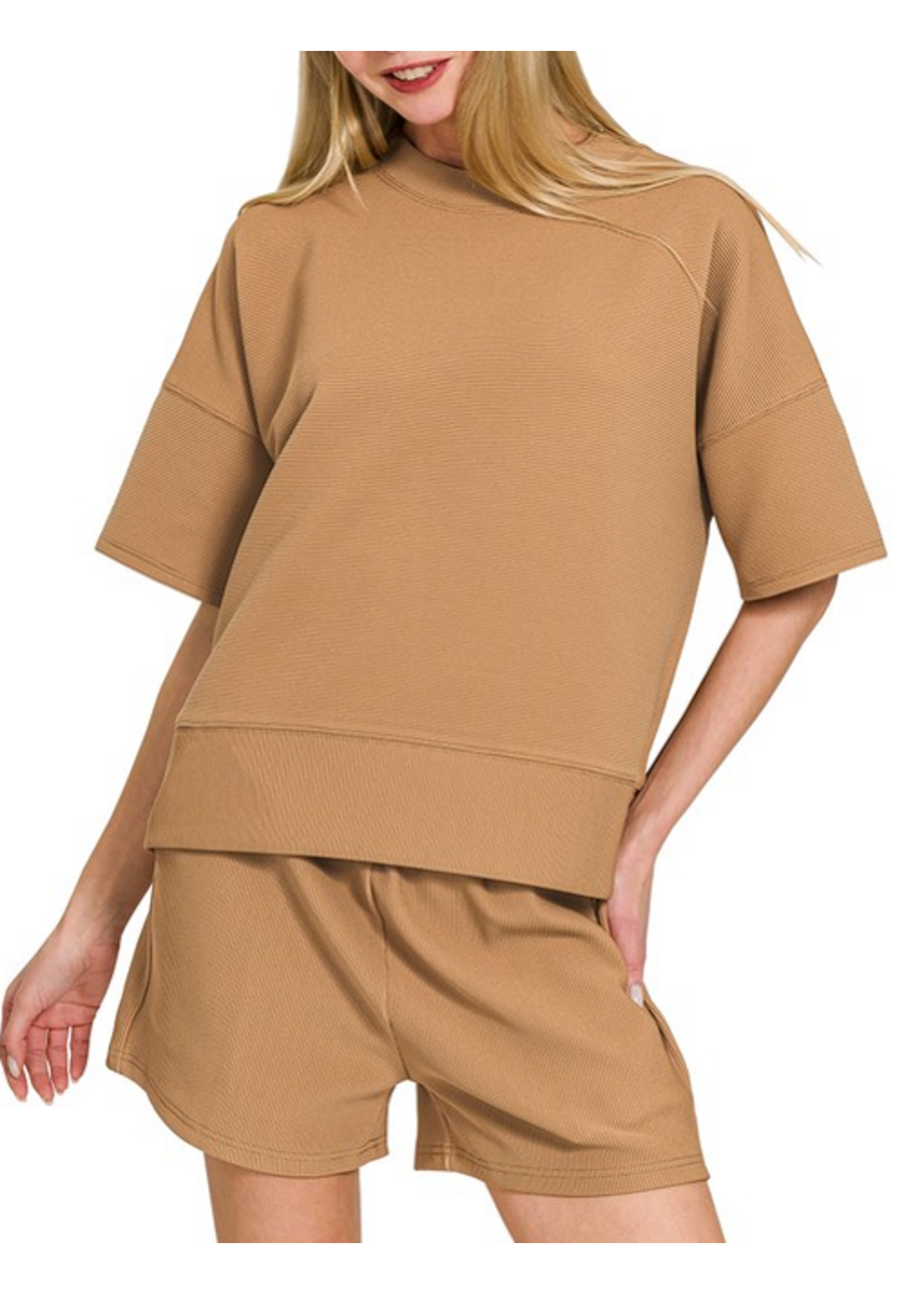 ZNHRTP2526Y - RELAXED 2-PIECE SHORTS SET