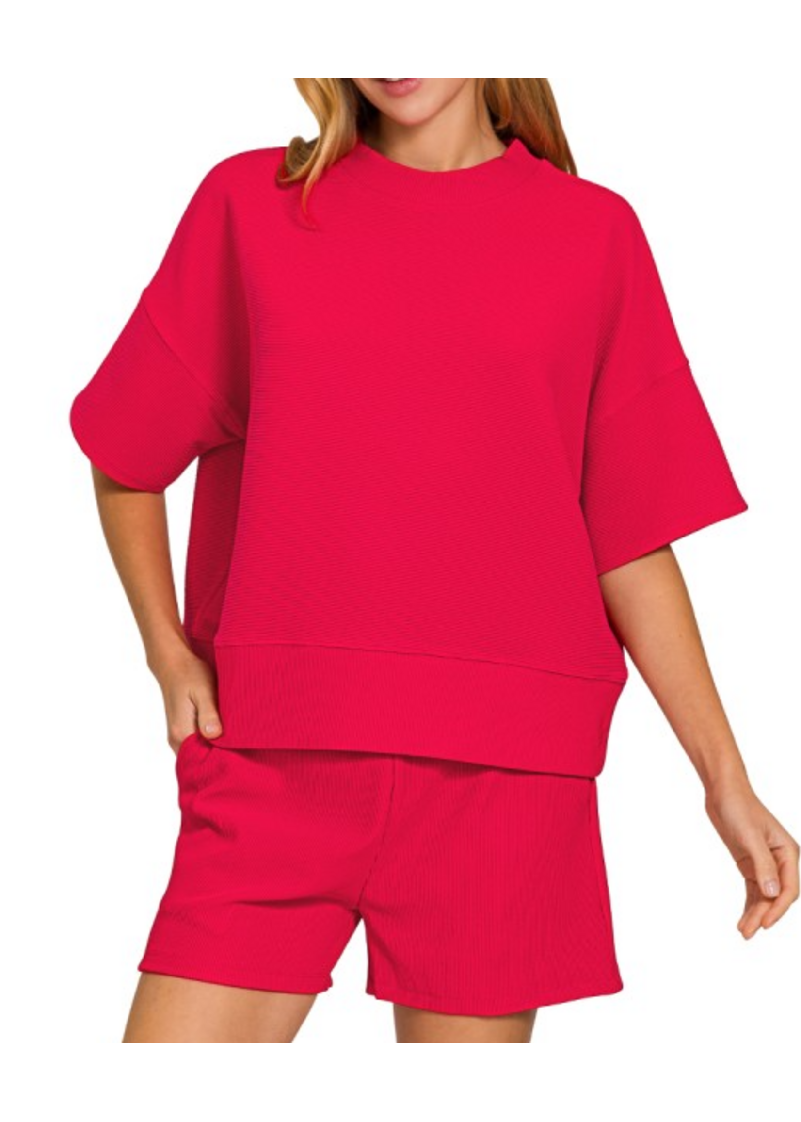 ZNHRTP2526Y - RELAXED 2-PIECE SHORTS SET