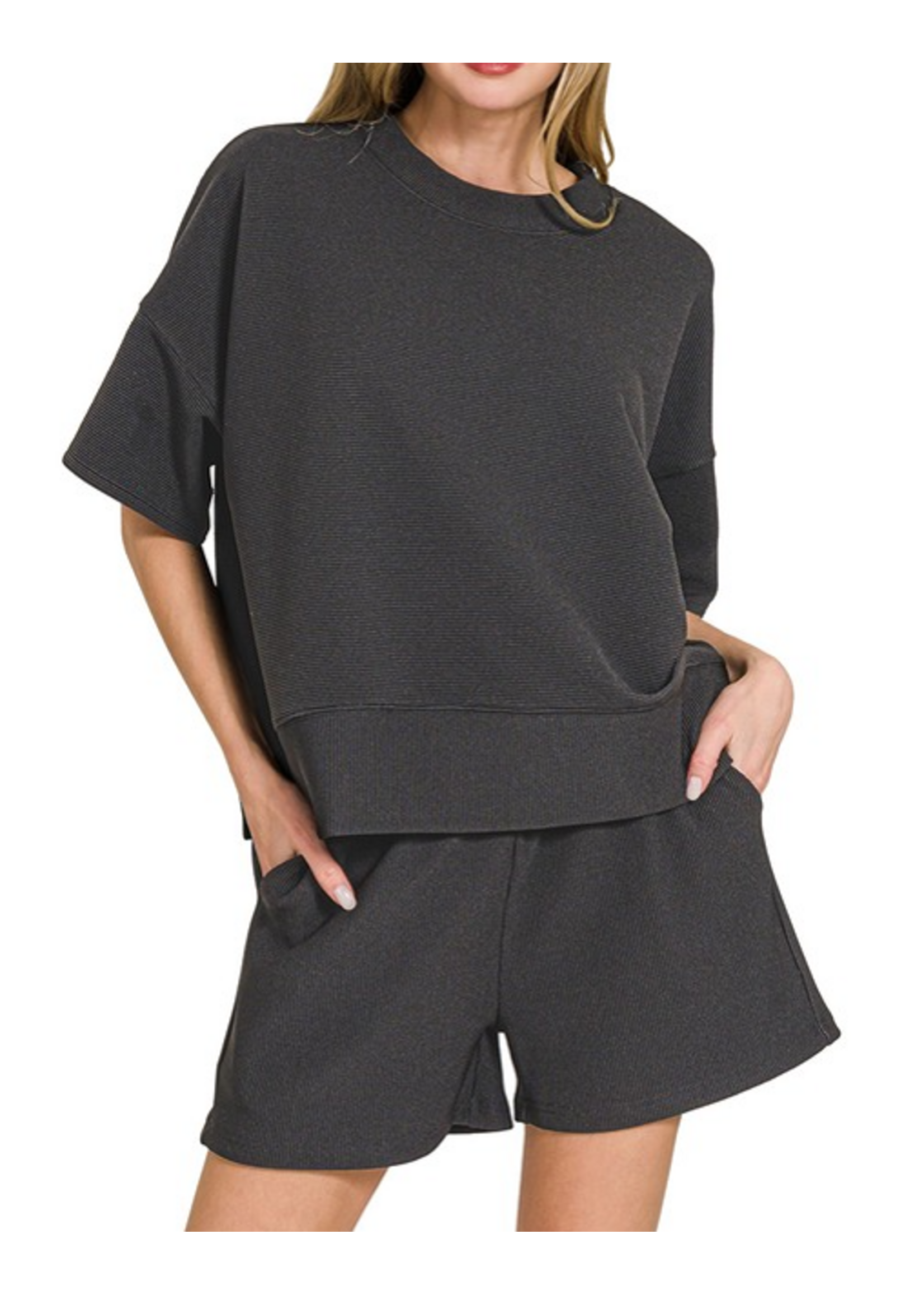 ZNHRTP2526Y - RELAXED 2-PIECE SHORTS SET