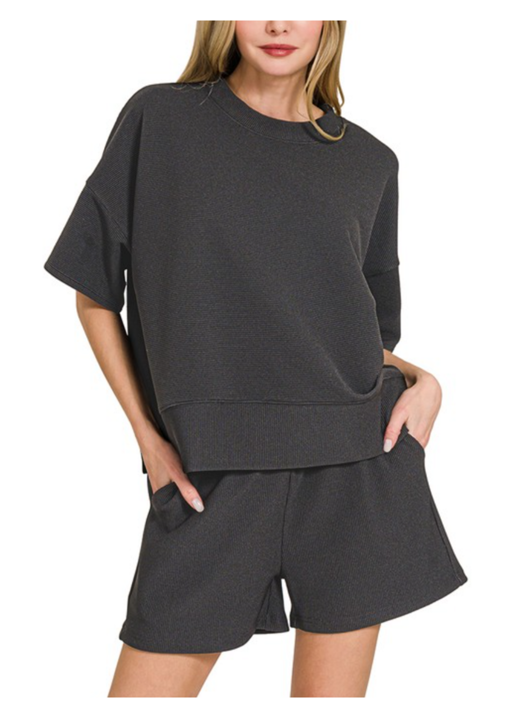 ZNHRTP2526Y - RELAXED 2-PIECE SHORTS SET