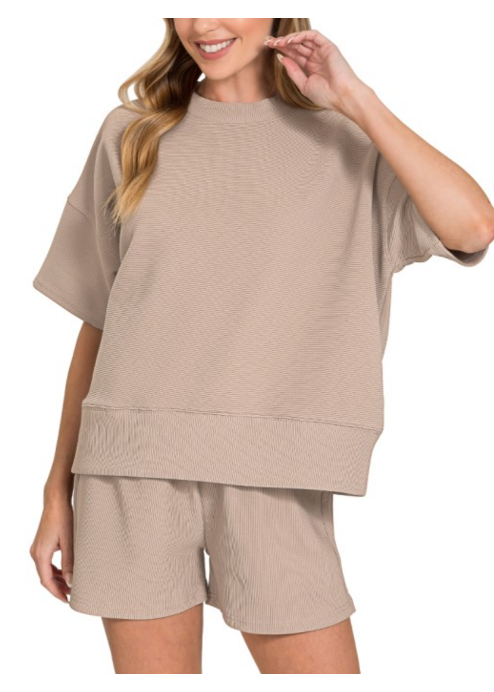 ZNHRTP2526Y - RELAXED 2-PIECE SHORTS SET