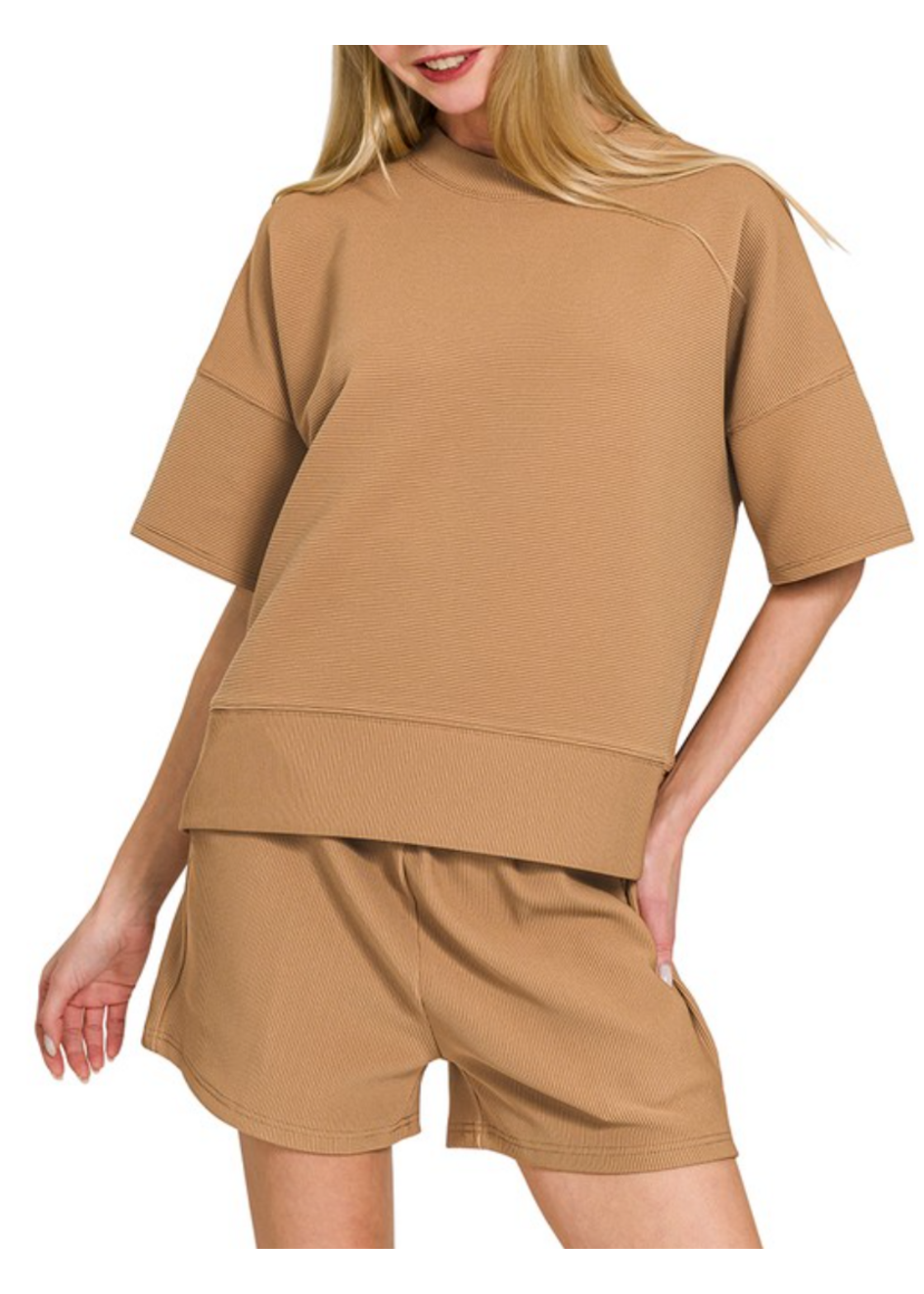 ZNHRTP2526Y - RELAXED 2-PIECE SHORTS SET