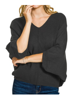 ZNTW2706- VISCOSE VNECK DOLMAN SWEATER