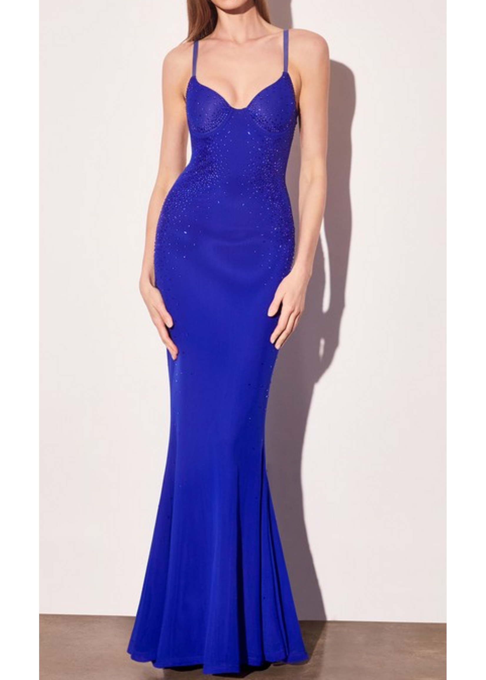 LDT904 - Celestial Crystal Fitted Maxi Dress
