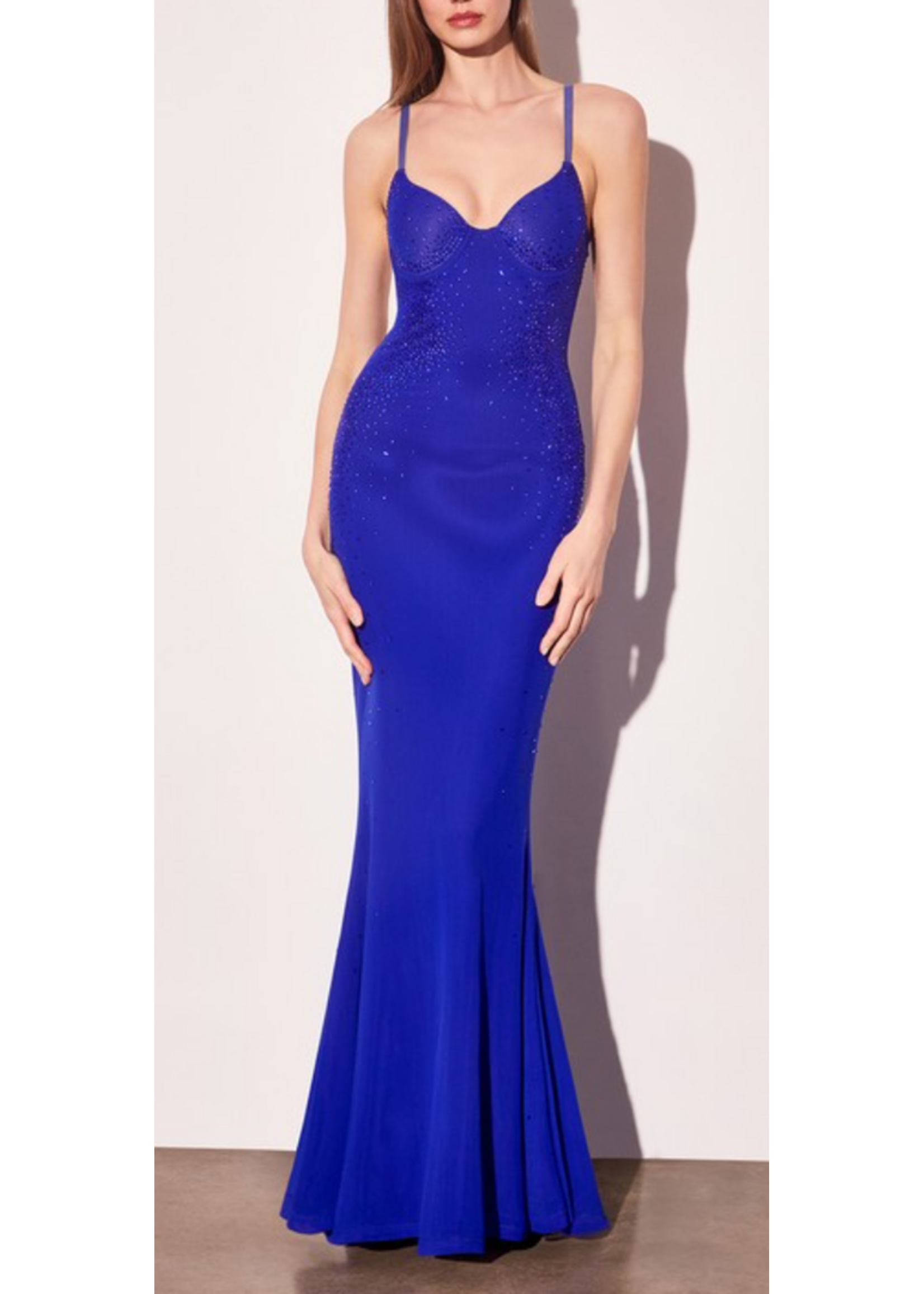 LDT904 - Celestial Crystal Fitted Maxi Dress