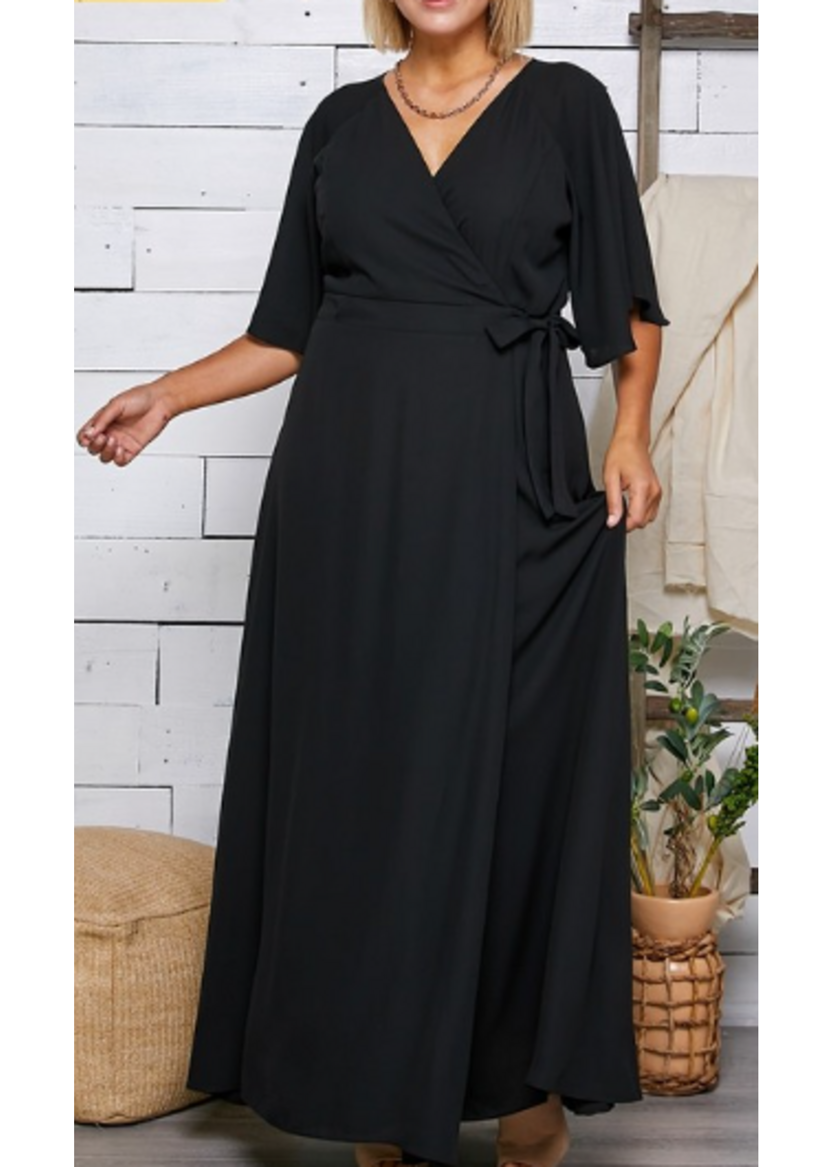 SLSLD120 - Plus  Wrap Evening  Glown