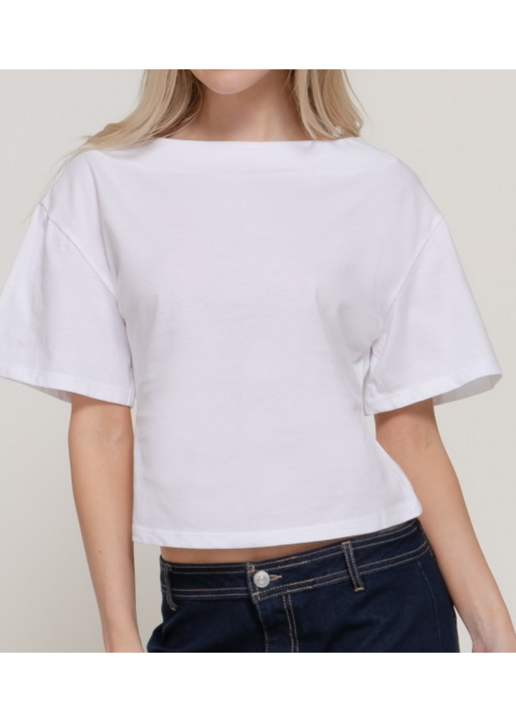 ABT15310 - SHORT SLEEVE DEFINED SILHOUETTE KNIT TEE