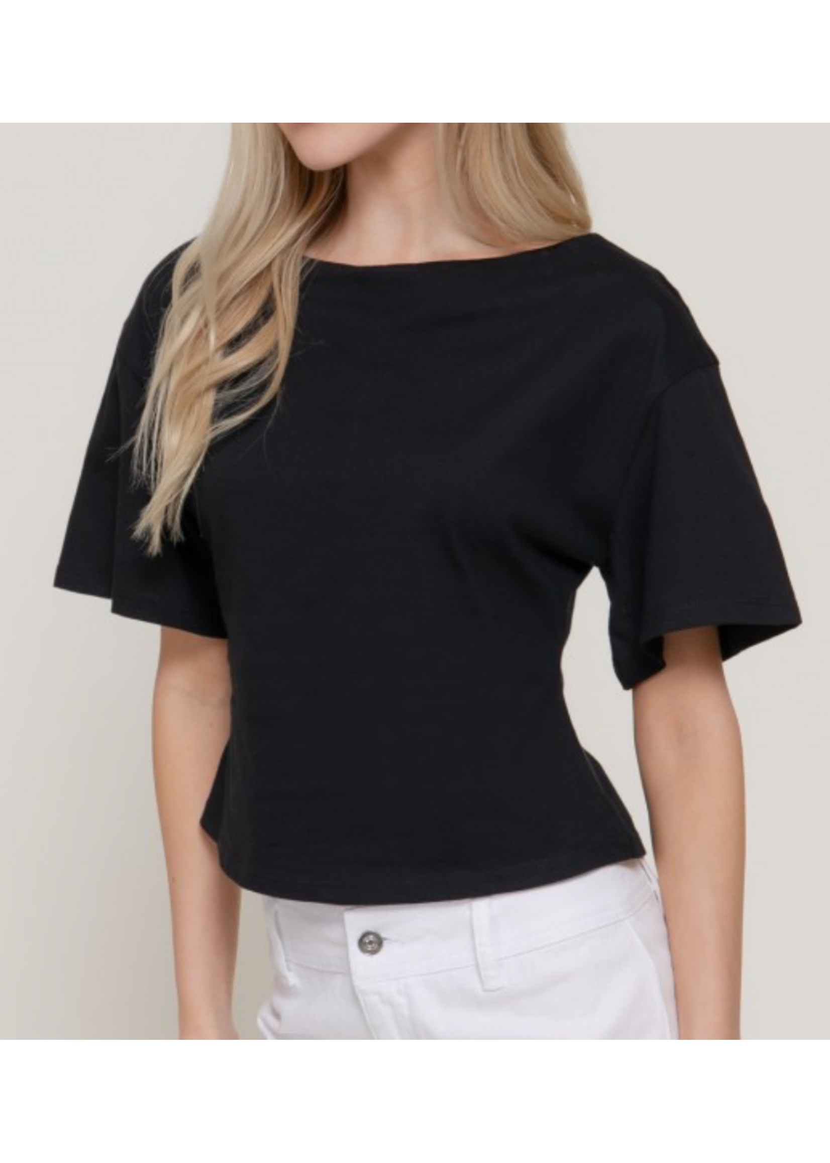 ABT15310 - SHORT SLEEVE DEFINED SILHOUETTE KNIT TEE