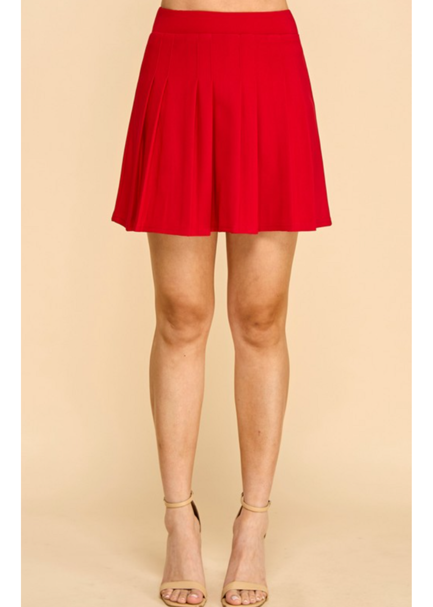 TUSCU21 - SCUBA PLEATED SKORT