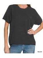 ZNTW2755Y - VISCOSE ROUND NECK SHORT SLEEVE SWEATER