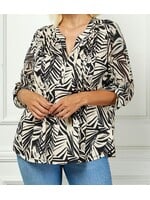 WCG537601M57X - PLUS VERONA VNECK ROLL-TAB SLEEVE