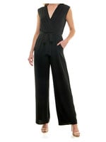 WCY60101S36 - SLEEVLESS SURPLICE BODICE WIDE LEG JUMPSUIT