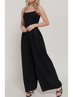 ABP15320  - Straight Neck Pleated Jumpsuit