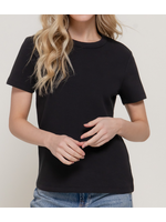 ABT15344 - SHORT LEEVE ROUND NECK KNIT TEE