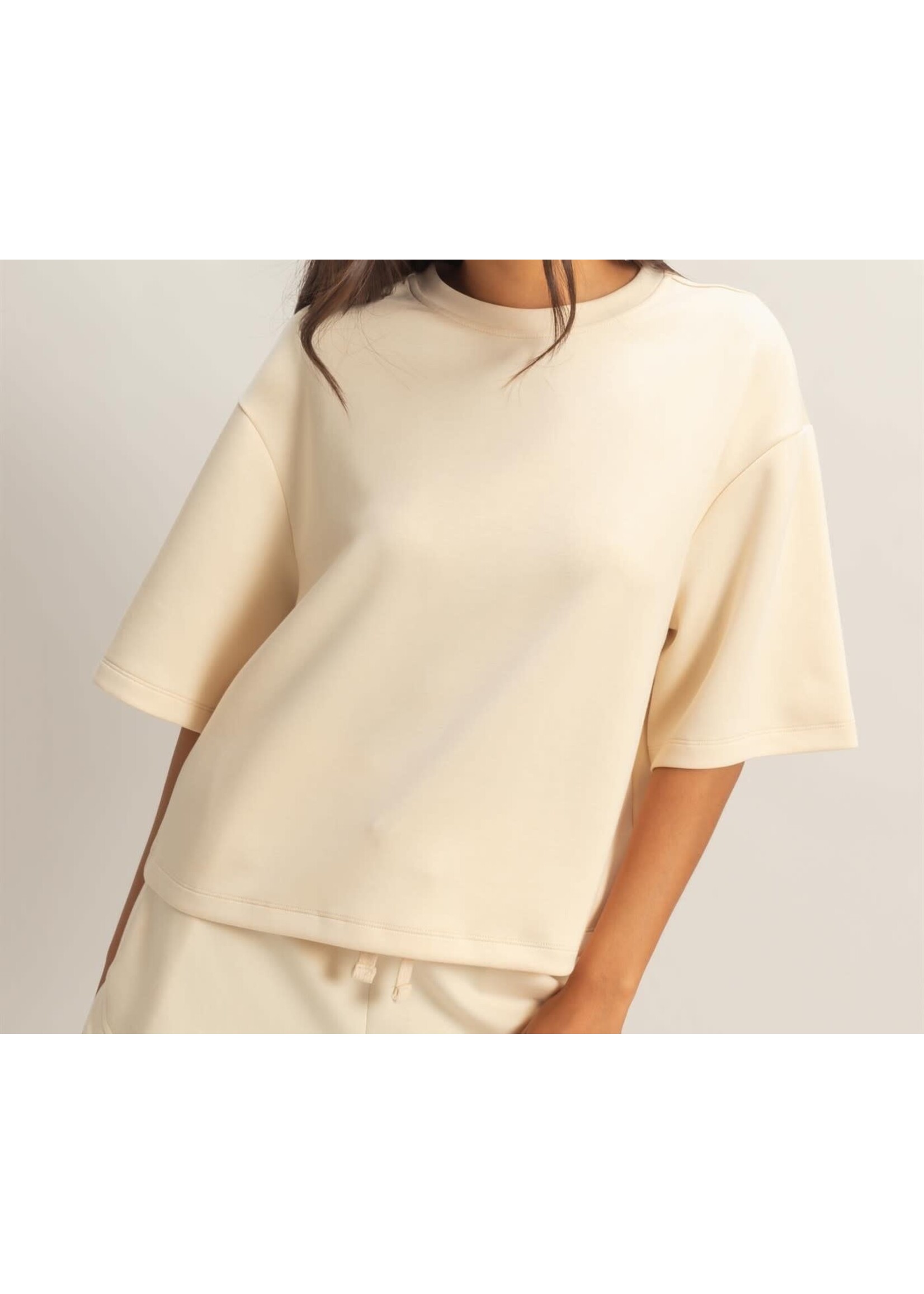 HFDZ26A271 - SCUBA SHORT SLEEVE BOXY TOP