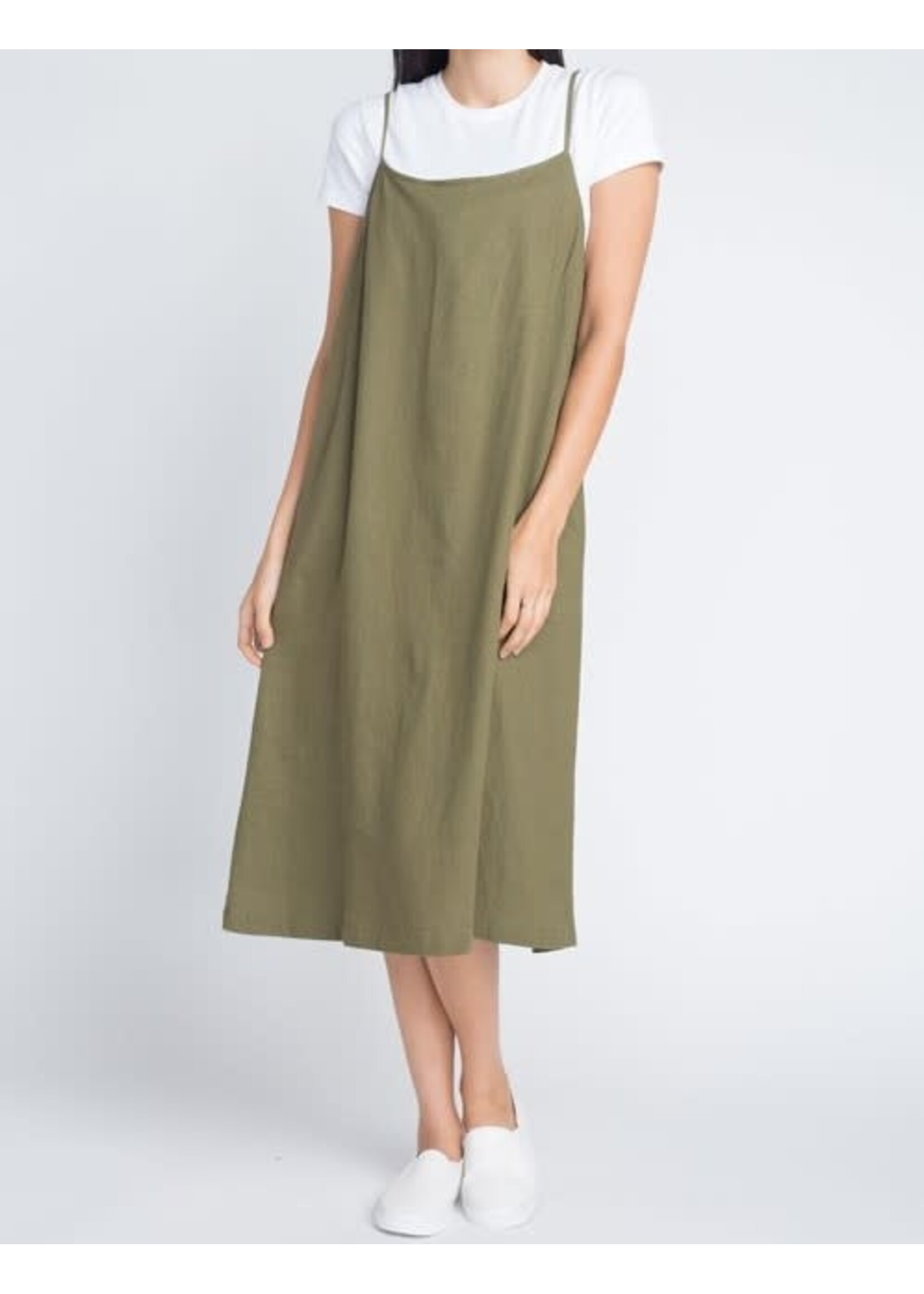 AND1002 - LINEN MIDI SLIP DRESS