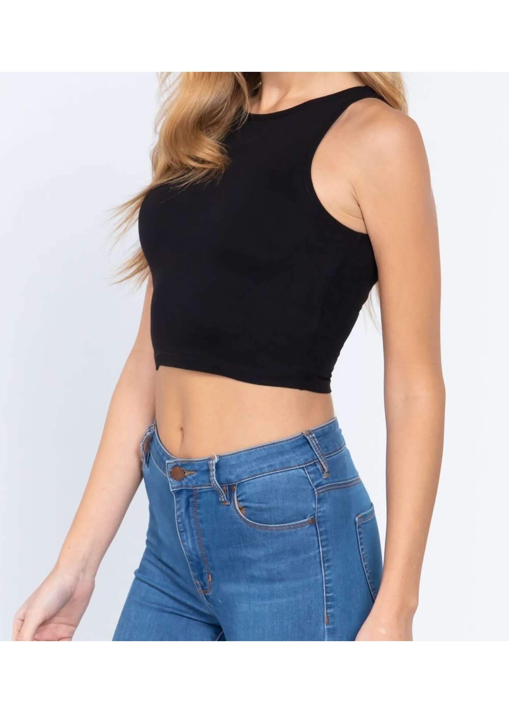 ACT12119 - HALTER NECK CROP TOP