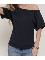 ACT15373 - BOAT NECK/ONE SHOULDER SCUBA TOP