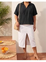 TMWN11531X - PLUS COLLARED, FRONT POCKET, SHORT SLEEVE TOP