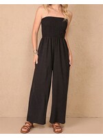 TMWP8493D - SMOCKED STRAPLESS JUMPSUIT