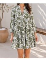 AVD51479W - TROPICAL TIERED DRESS