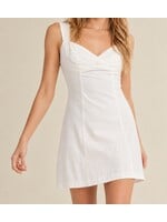 FUNC50080 - SWEETHEART NECKLINE SLEEVELESS MINI DRESS