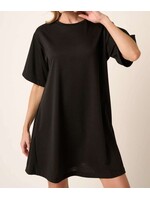 MSD1869A - FRENCH TERRY SHIFT DRESS