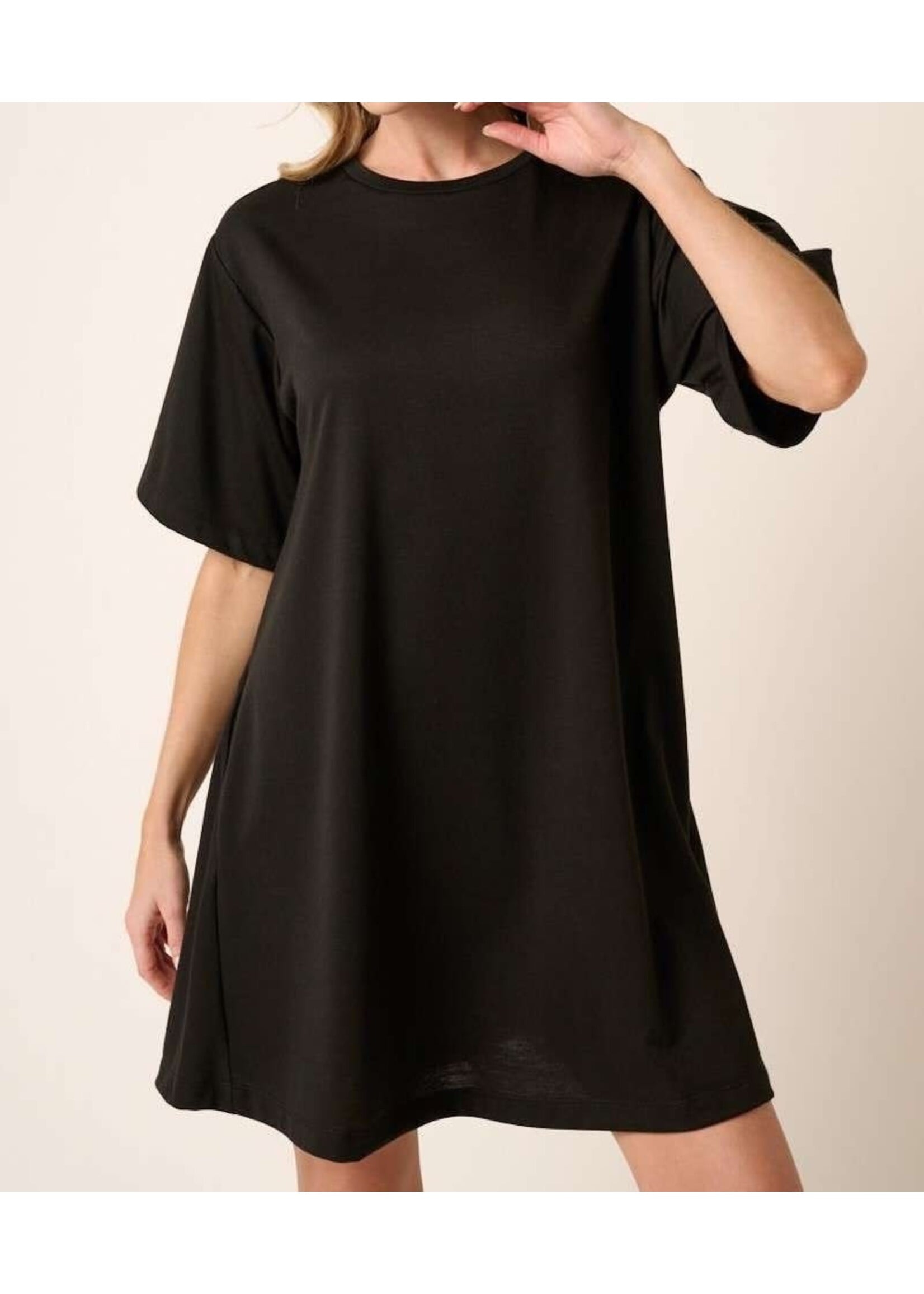 MSD1869A - FRENCH TERRY SHIFT DRESS