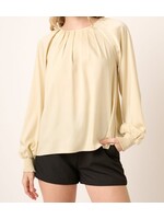 MSH15106 - PINTUCK DETAIL LONG SLEEVE TOP
