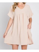 MO1582C77 - FRENCH SLEEVE BABYDOLL DRESS