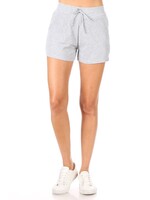 MOZP3308C77 - KNIT SHORTS W/WIDE ELASTIC WAIST